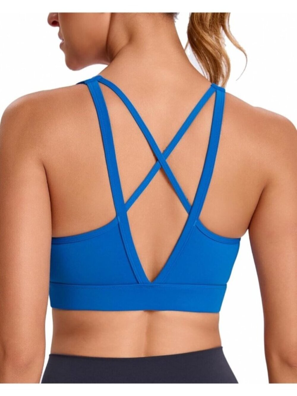 Women's Royal Blue High Impact Sports Bras for High Support Running Sports Bra